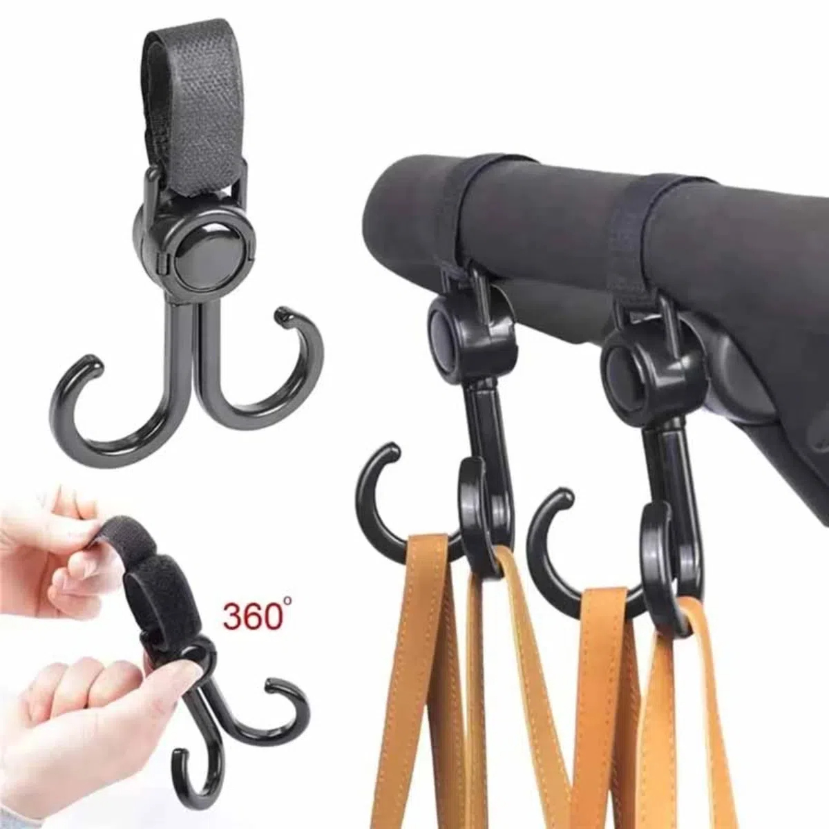 Travel Accessories Shops - Вращающиеся двойные крючки, детская коляска, дорожные