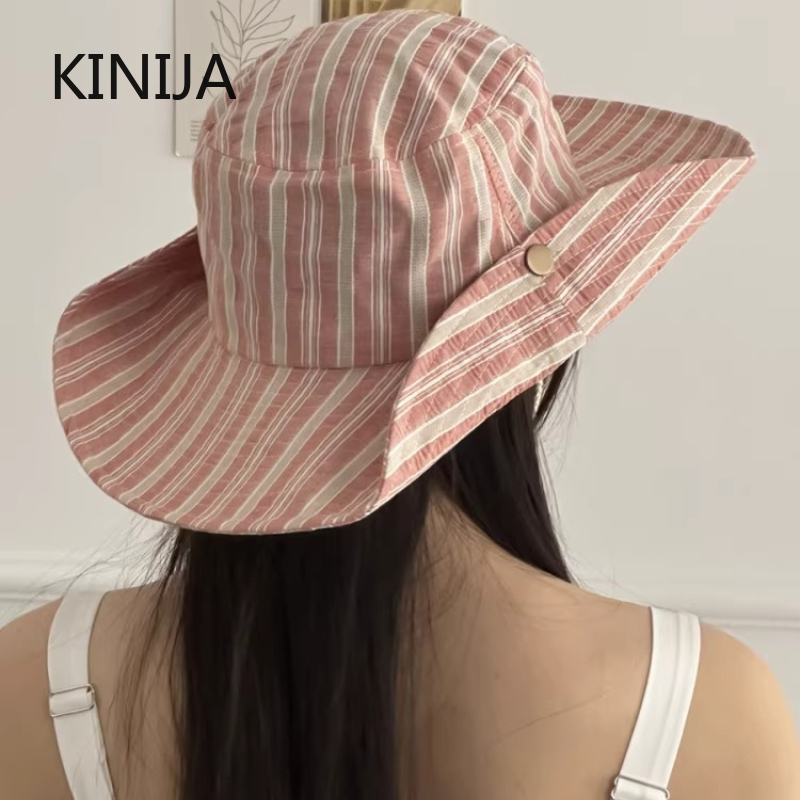 Travel Accessories Kmart - Корейская версия простой полосатой панамы для