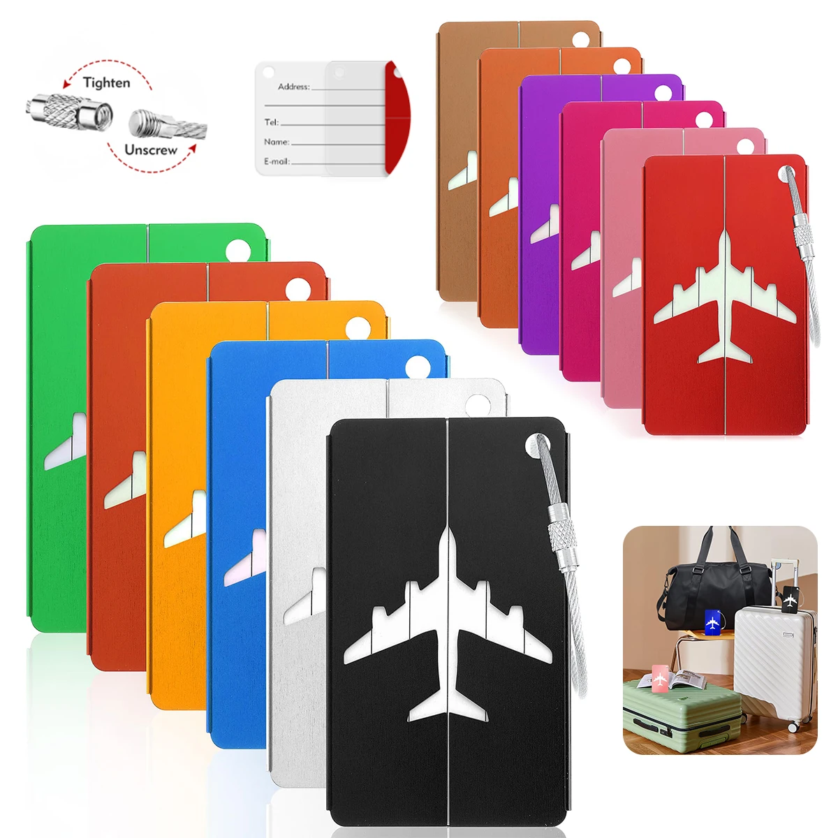 Travel Accessories Kmart - Дорожная багажная бирка из алюминиевого сплава,