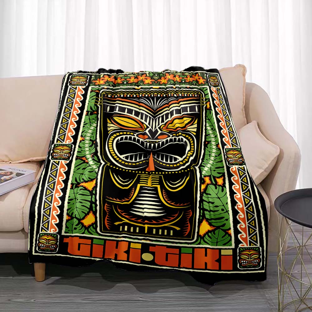Travel Accessories Hawaii - Модное фланелевое одеяло Tiki для бара,