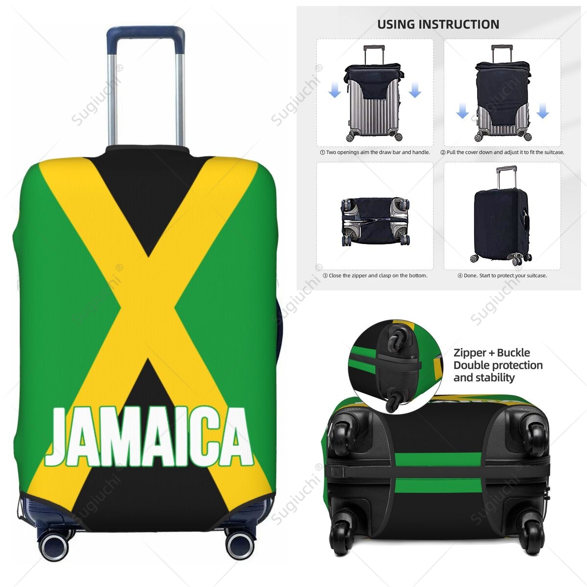 Travel Accessories For Jamaica - Чехол для багажа с флагом Ямайки,