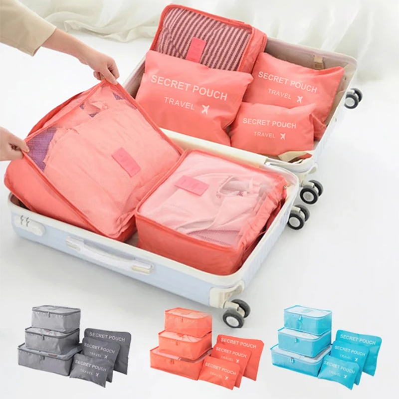 Travel Packing Cube - 6 шт., дорожная сумка для хранения,