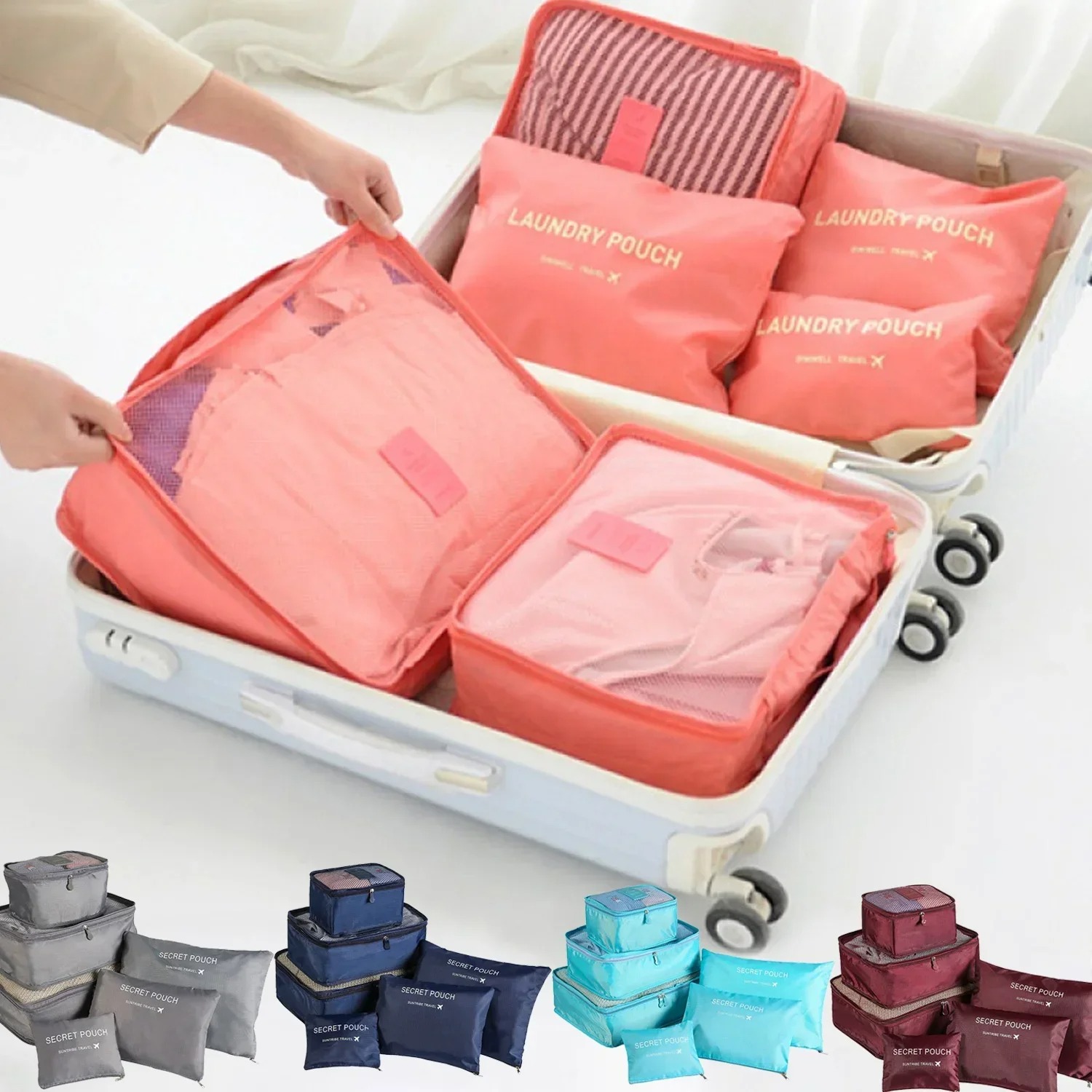 Travel Packing Cube - Набор из 6 дорожных сумок для
