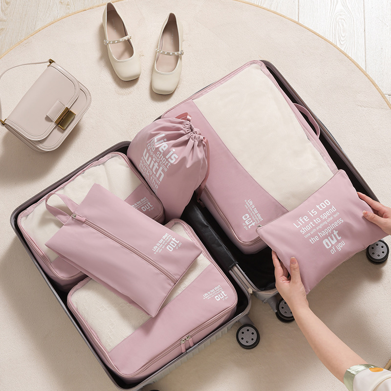 Набор из 6 органайзеров для пу – обзор и цена Travel Accessories Packing Cubes