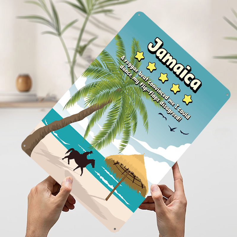 Металлический постер с забавны – обзор и цена Travel Accessories For Jamaica