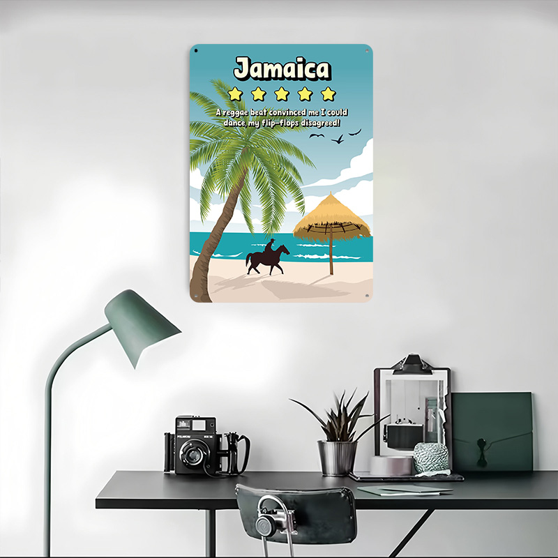 Металлический постер с забавны – обзор и цена Travel Accessories For Jamaica