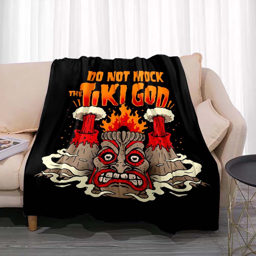 Модное фланелевое одеяло Tiki  – обзор и цена Travel Accessories Hawaii