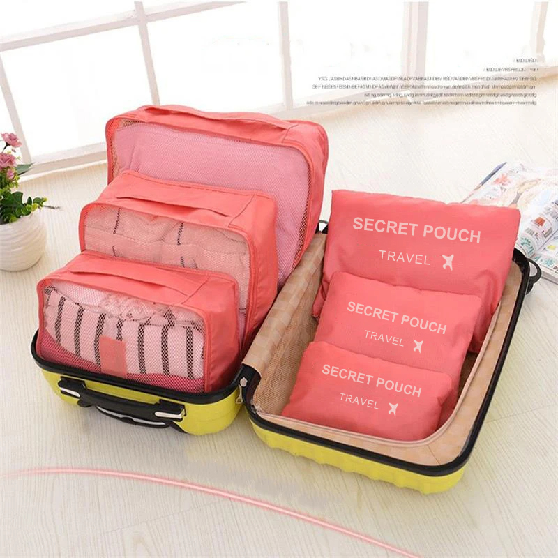6 шт., дорожная сумка для хран – обзор и цена Travel Packing Cube