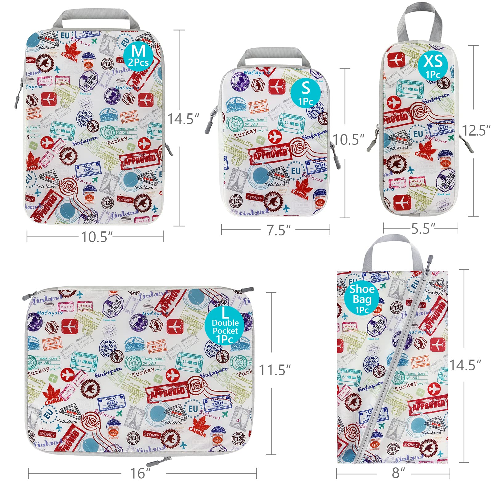 4/6 шт., дорожный компрессионн – обзор и цена Travel Accessories Packing Cubes