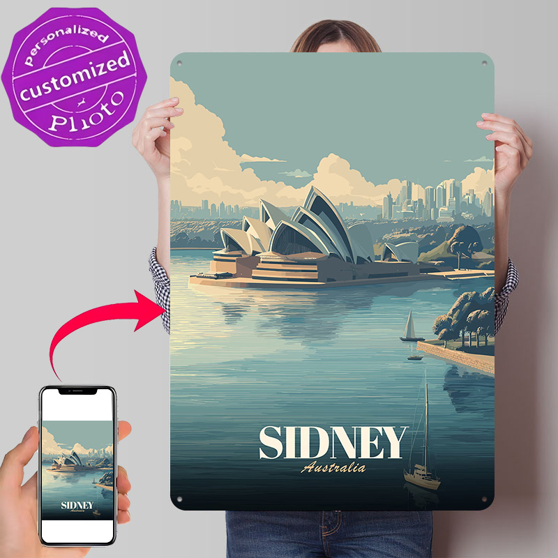 Ретро-постер «Опера в Сиднее»  – обзор и цена Travel Accessories Sydney