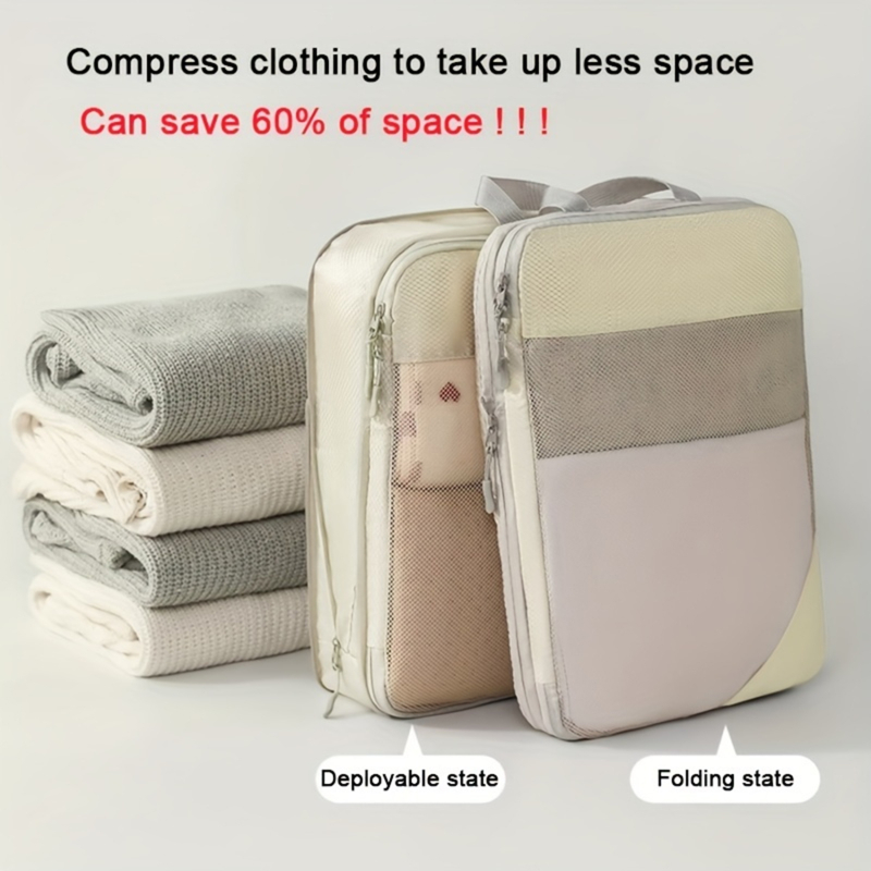 Набор из 5 компрессионных упак – обзор и цена Travel Accessories Packing Cubes