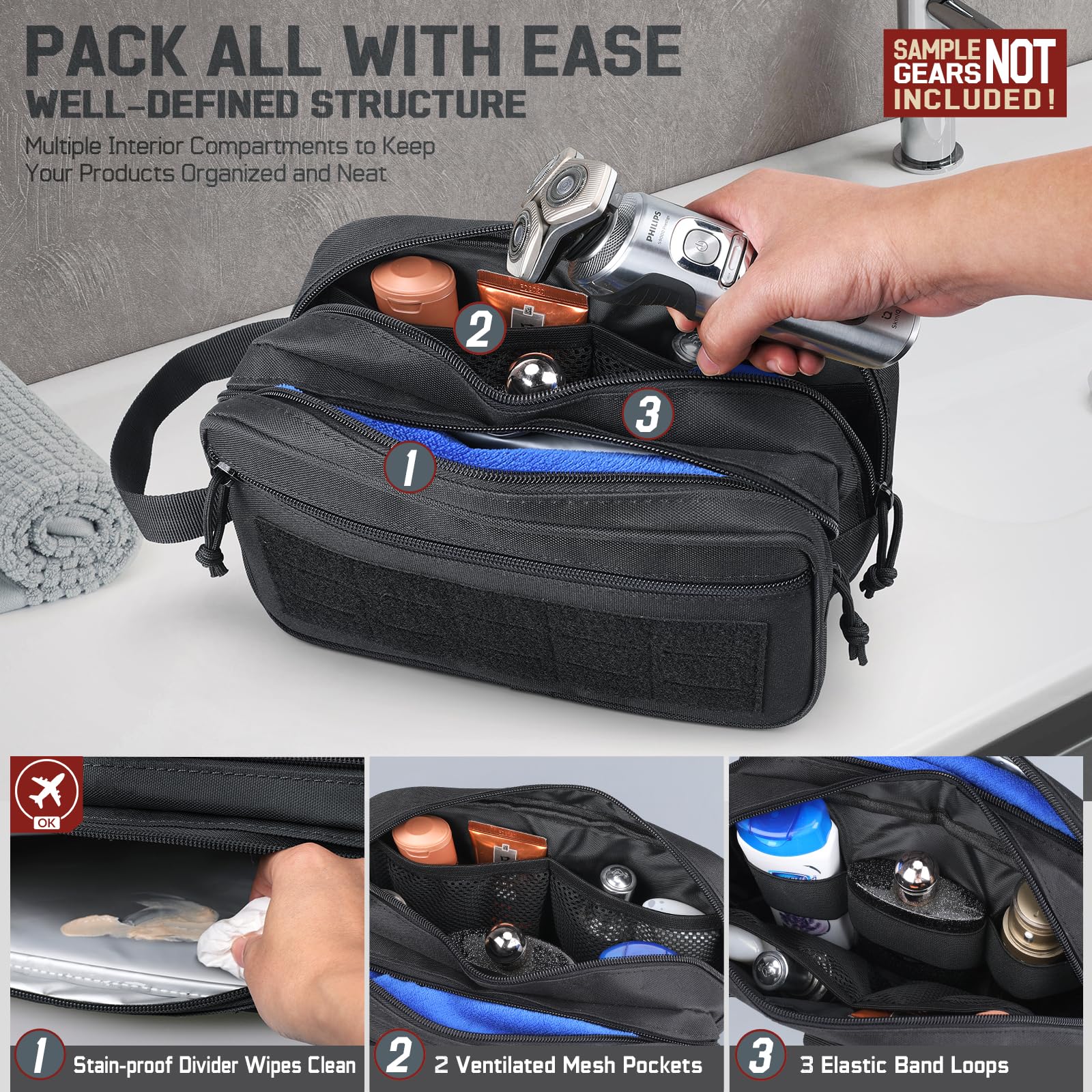 Тактическая косметичка для муж – обзор и цена Travel Accessories Kit For Men