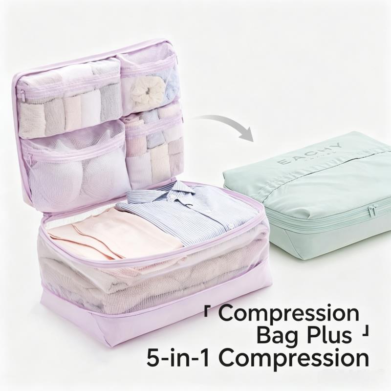 Компрессионные упаковочные куб – обзор и цена Travel Accessories Packing Cubes
