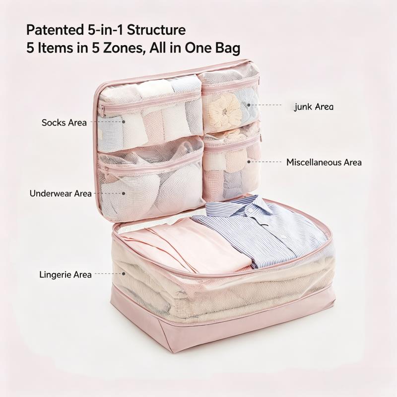 Компрессионные упаковочные куб – обзор и цена Travel Accessories Packing Cubes