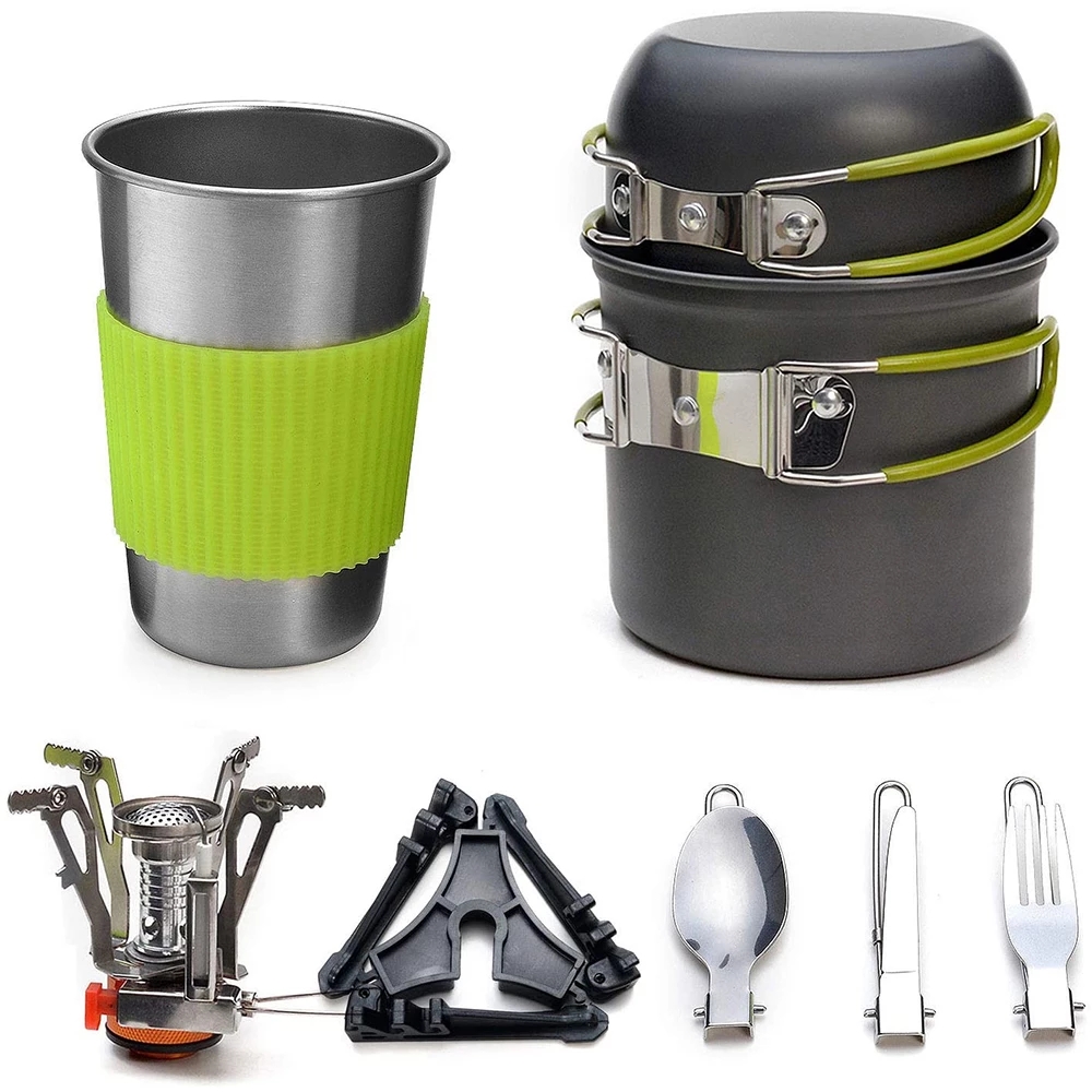 Набор посуды для кемпинга с пл – обзор и цена Travel Kitchen Accessories